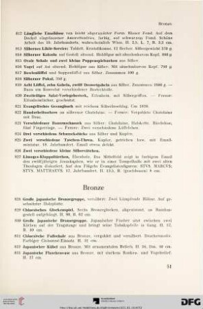 Bronze (Nr. 828-906)