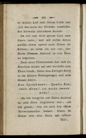 Das Sprichwort: Qualis Rex, talis Grex! ist nicht immer wahr - Die Dorfschule
