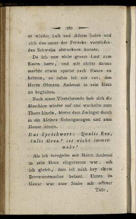Das Sprichwort: Qualis Rex, talis Grex! ist nicht immer wahr - Die Dorfschule