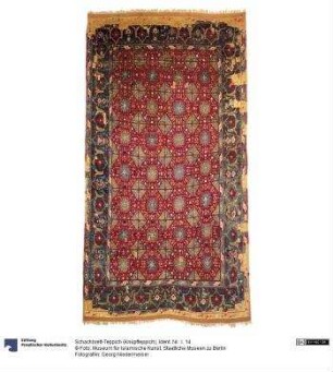 Schachbrett-Teppich (Knüpfteppich)