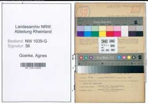 Entnazifizierung Agnes Goerke , geb. 13.09.1900 (Kanzleiassistentin)