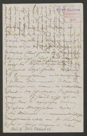 Brief an Marie von Bülow : 21.08.1894