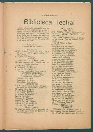 Biblioteca teatral