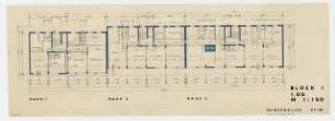Wohnhäuser Prinzenallee 47-50, Berlin-Gesundbrunnen: Grundriss 1. Obergeschoss 1:100