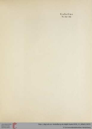 Gobelins: Nr. 213-223