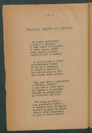 Pacheco hecho un gaucho