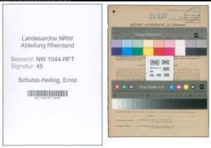 Entnazifizierung Ernst Schulze-Heiling , geb. 02.10.1898 (Landwirt)