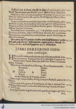 Libri Peregrino Idiomate conscripti.