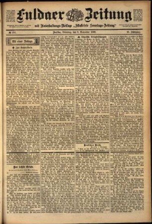 Ausgabe vom Dienstag, den 08. November 1898.