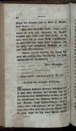 Ein und zwanzigster Brief. - Fünf und zwanzigster Brief.