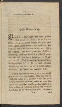 Erste Unterredung