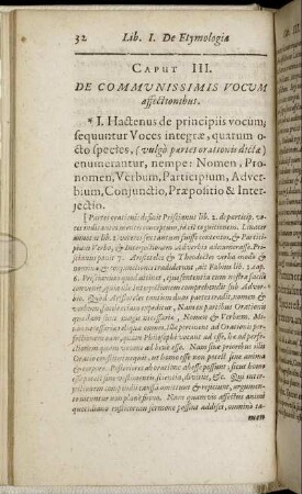 Caput III. De Communissimis Vocum affectionibus.