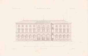 Kunstgewerbeschule, Pforzheim: Ansicht (aus: Atlas zur Zeitschrift für Bauwesen, hrsg. v. G. Erbkam, Jg. 30, 1880)