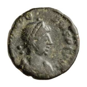 Münze, Aes 4, 379 - 395 n. Chr.