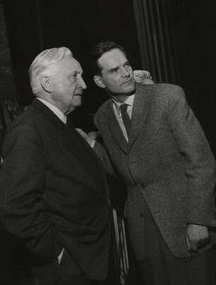 Prof. Ebert und Heinrich Wendel