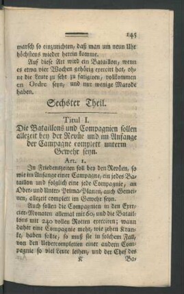 Sechster Theil