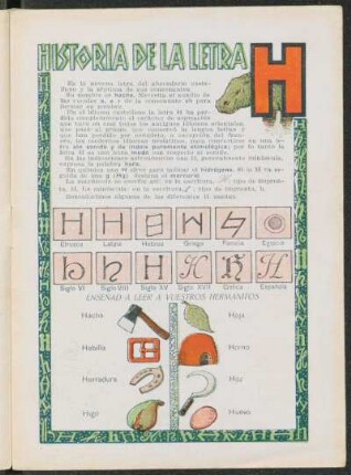 Historia de la letra H