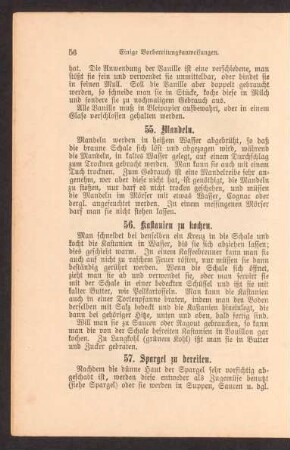 56. Kastanien zu kochen.