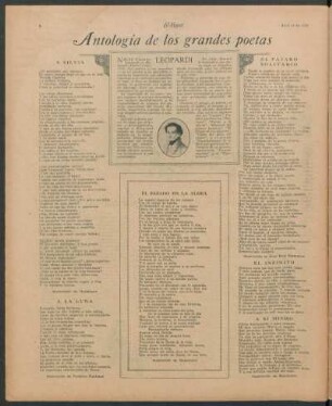 Antología de los grandes poetas : Leopardi