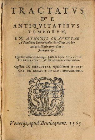 Tractatus de antiquitatibus Temporum