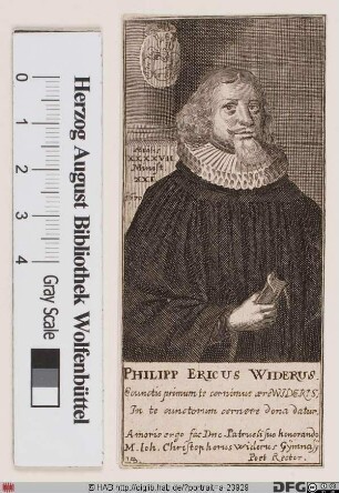 Bildnis Philipp Ehrenreich (Ericus) Wider
