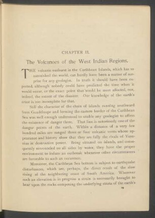 Chapter II. - The volcanoes of the West Indian Regions.