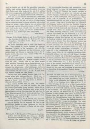 61 [Rezension] Gümbel, Ludwig, Das Johannes-Evangelium, eine Ergänzung des Lukas-Evangeliums