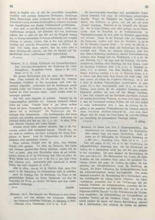 61 [Rezension] Gümbel, Ludwig, Das Johannes-Evangelium, eine Ergänzung des Lukas-Evangeliums