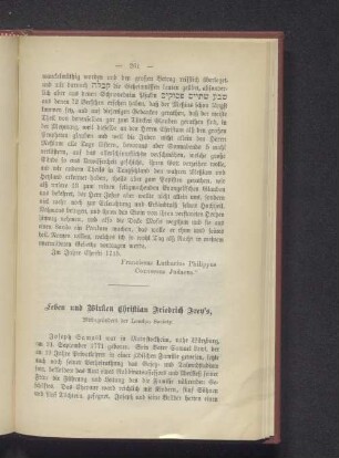 Leben und Wirken Christian Friedrich Fren's,