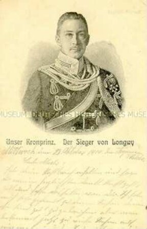 Kronprinz Wilhelm als Sieger von Longwy