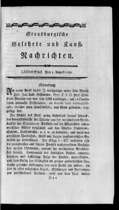 LXII. Stück