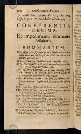 200-222, Conferentia Decima