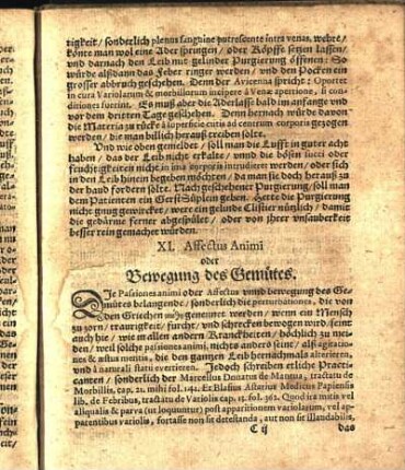 XI. Affectus Animi oder Bewegung des Gemütes.