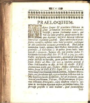 Praeloquium.