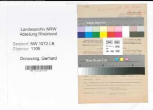 Entnazifizierung Gerhard Donovang , geb. 05.12.1912 (Anwaltsassessor)