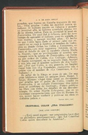 Cristóbal Colón ¿Era italiano?
