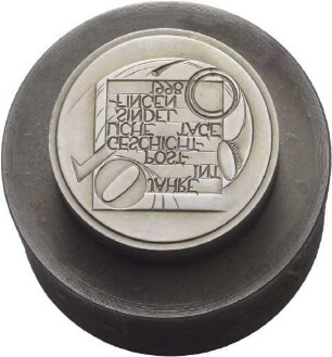 Stempel von Victor Huster für die Vorderseite einer Medaille auf die 10. Internationalen Postgeschichtlichen Tage in Sindelfingen