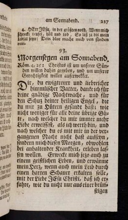 237-246, Am Sonnabend