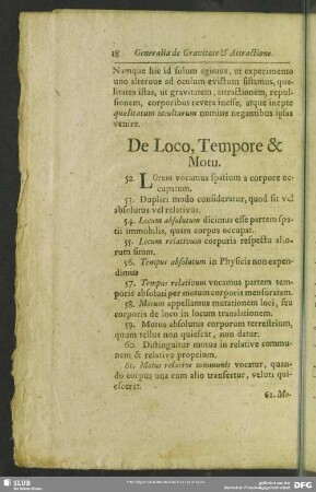 De Loco, Tempore & Motu
