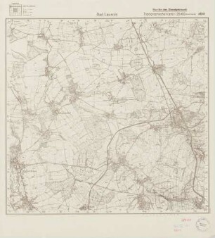 4841 Bad Lausick, Topographische Karte 1:25000 (4cm - Karte)