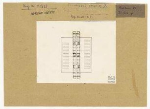 Entwurf für ein Hotel gegenüber der Deutschen Sporthalle an der Stalinallee. Berlin, Friedrichshain, Stalinallee (seit 1961 Karl-Marx-Allee)/Andreasstraße/Koppenstraße/Singerstraße