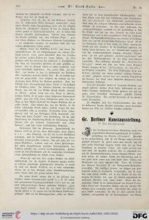 6: Gr. Berliner Kunstausstellung : IV. Das Kunstgewerbe