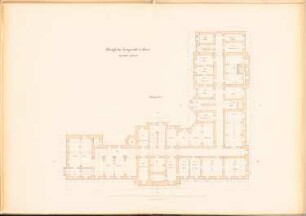 Landgericht und Gefängnis, Posen: Gerichtsgebäude: Grundriss KG