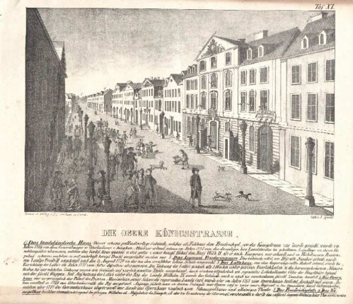 Taf. XI. Die Obere Königsstrasse.