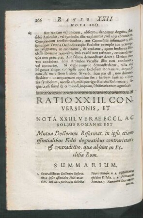 Ratio XXIII. Conversionis, Et Nota XXIII. ...
