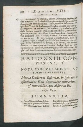 Ratio XXIII. Conversionis, Et Nota XXIII. ...
