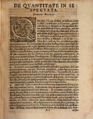 Mensvra Svbstantiae Physicae, Loco Extensae