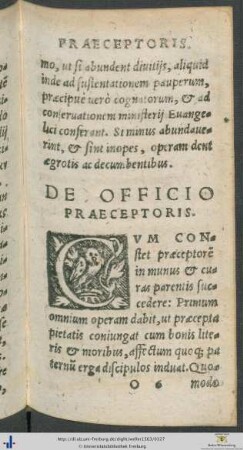 De Officio Praeceptoris