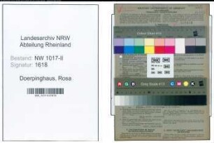Entnazifizierung Rosa Doerpinghaus , geb. 01.07.1922 (Kontoristin)