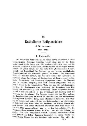 Katholische Religionslehre